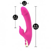 Vibrator w/9 Sucking Functions 9 Vibrating Speeds Rechargeable Pink